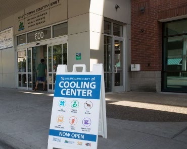 Establish cooling spaces near high-traffic sidewalks and rail trails