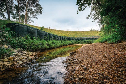 Use natural materials to restore stream banks