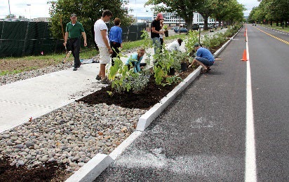 Install-retention-detention-ponds-bioswales